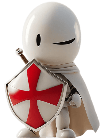 Cute cartoon knight 