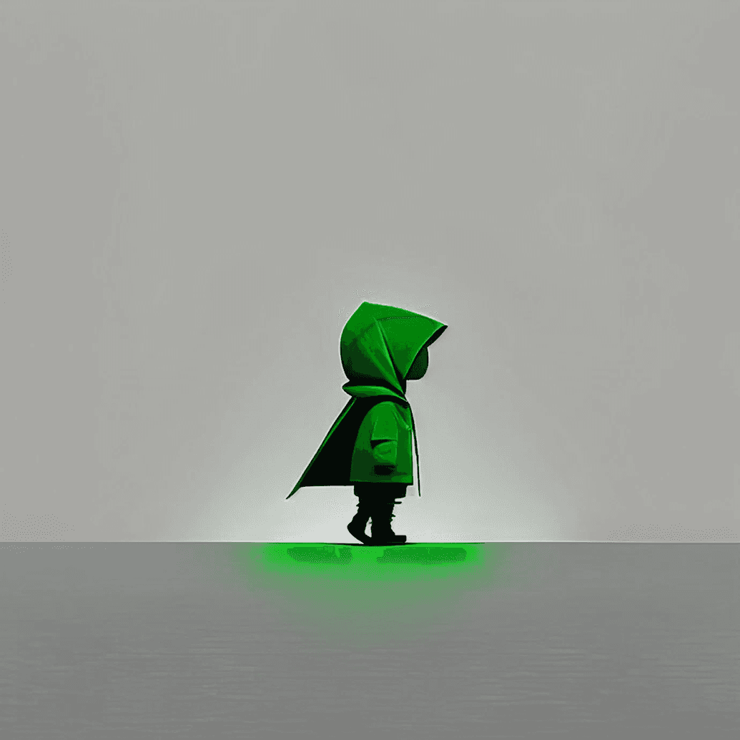 Cute green cartoon